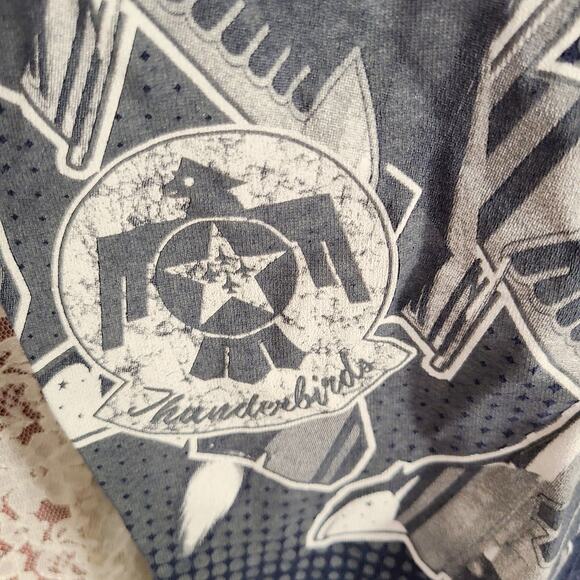 Gildan Blue Thunderbirds US Airforce jet graphic logo t-shirt size large - Picture 7 of 8